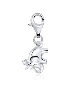 Elephant Shape Silver Charms CH-65